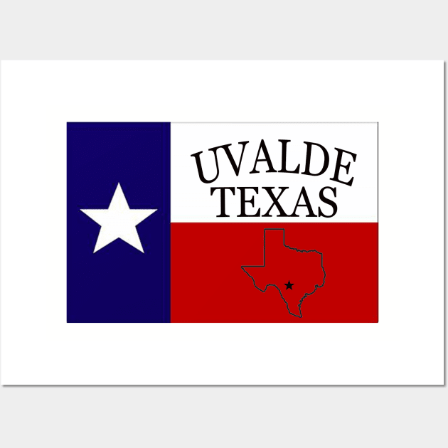 UVALDE TEXAS T-SHIRT Wall Art by Cult Classics